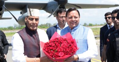 चार साल बेमिसाल” कार्यक्रम में हल्द्वानी पहुंचे रक्षा मंत्री राजनाथ सिंह, धामी सरकार के कामों की सराहना