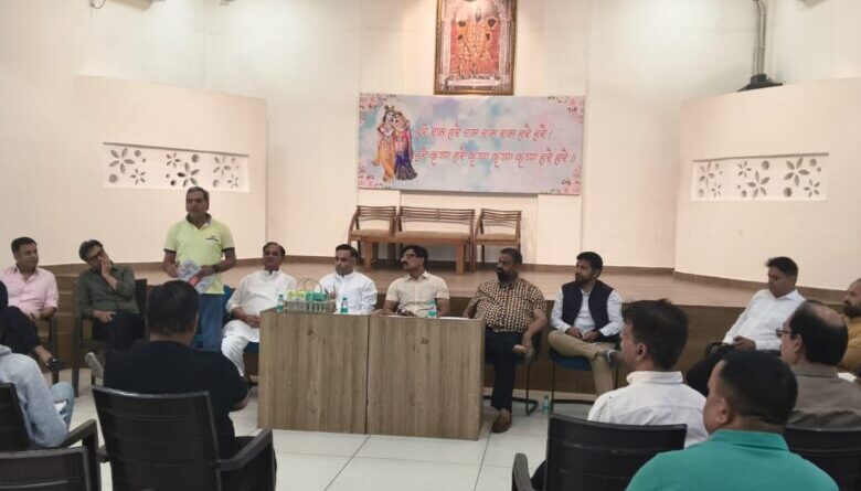 निशुल्क स्वास्थ्य शिविर को लेकर बैठक का आयोजन