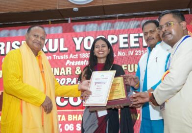 योग के क्षेत्र में ऋषिकेश की उपासना सेमवाल को राष्ट्रीय ‘योग रत्न’ सम्मान